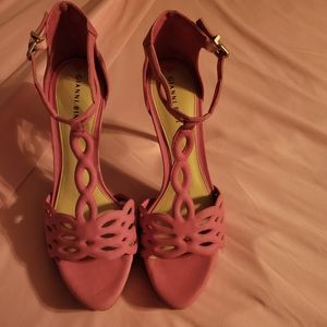 Pink heeled sandal